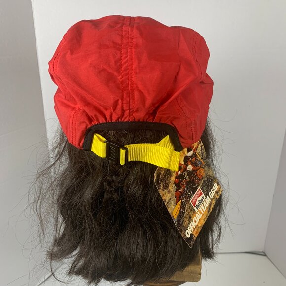 90’s Marlboro Adventure Team Red Adjustable Strap Back 5 Panel Hat - Picture 4 of 10